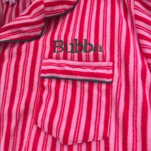 Pajamagram “BUBBA” Striped Red and White Men Pajamas